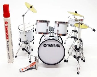 1/12 ホルン ミニチュア 3Dプリンタ出力未塗装レジンキット - ykgarage - BOOTH 112 ドラムセット 3Dプリンタ出力未塗装キット ミニチュア 可動フィギュア ドール 楽器 3