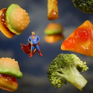 Miniature Figure Super - Hero Fat HO 1:87 NO PREISER