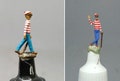 Miniature Figure 2pcs Where's Wally Waldo Scale HO 1:87 NO PREISER New product logo