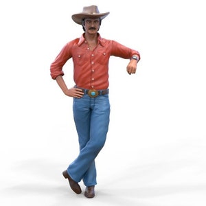 Miniatur Figur Cowboy Bu rt Rey nold HO Maßstab 1:87 KEIN PREIS