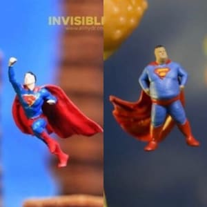 2pcs Miniature Figure Super Fat and Flying Scale HO 1:87 NO PREISER