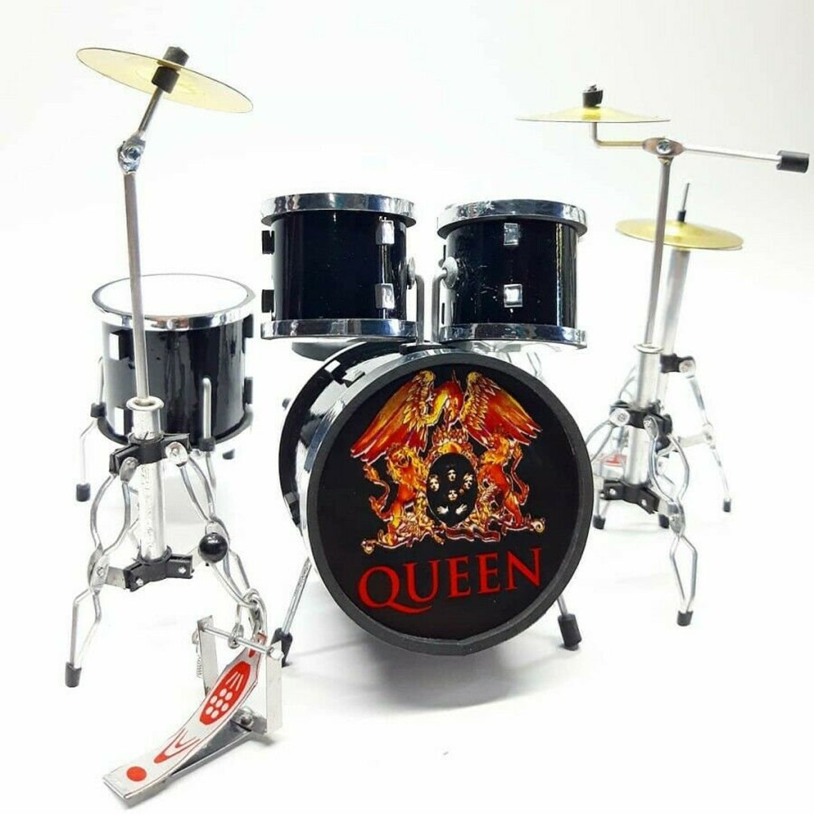 Signature Miniature Queen Drum Rock Star Band FIRE noir Etsy France