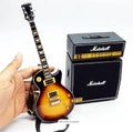 Miniature Amplifier Sound 2 stack + Miniature Guitar Free StrapInstrument Musical Display Gift product logo