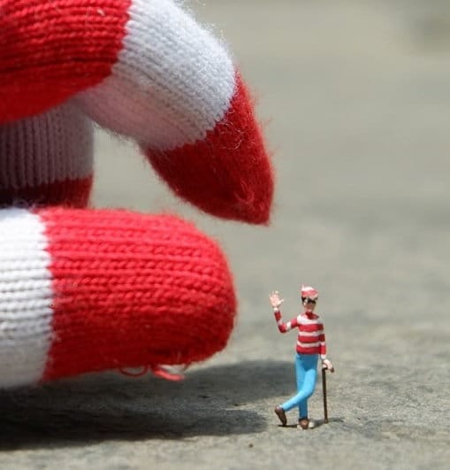 Miniature Figure Where's Wally Waldo Scale 1:87 NO PREISER Display New
