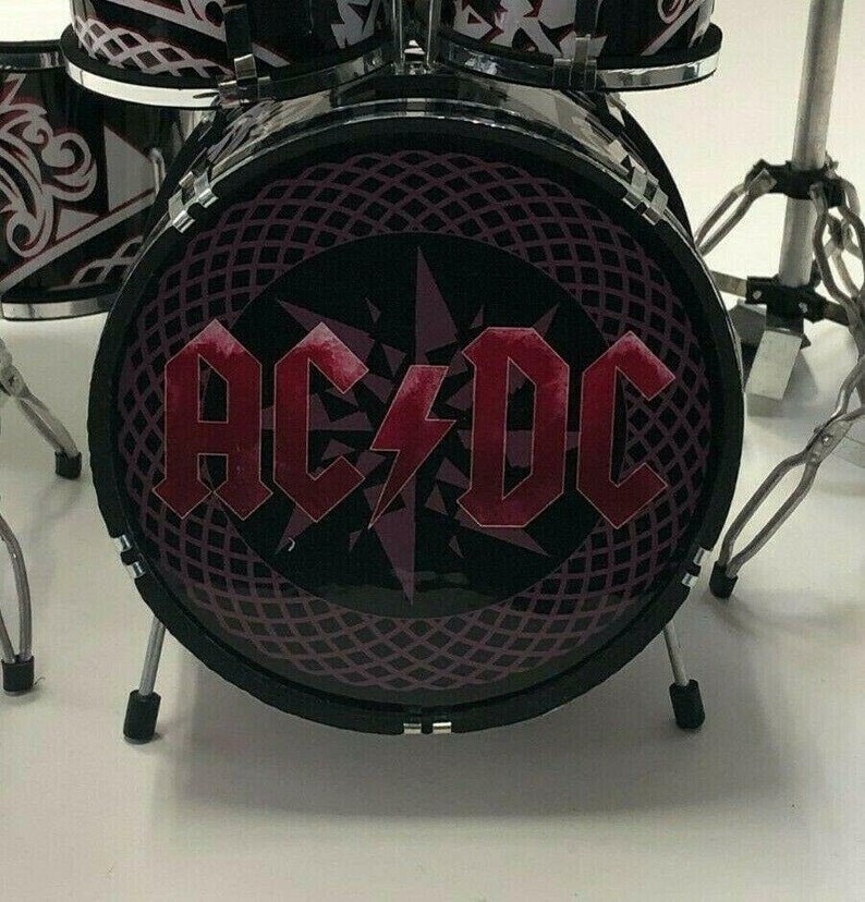 Miniature Drum Set Rock Band Signature Musical Instruments Display ...