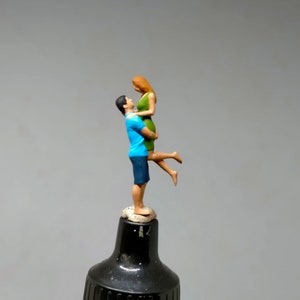 Miniatur Figur Romantisches Paar im Maßstab 1:87