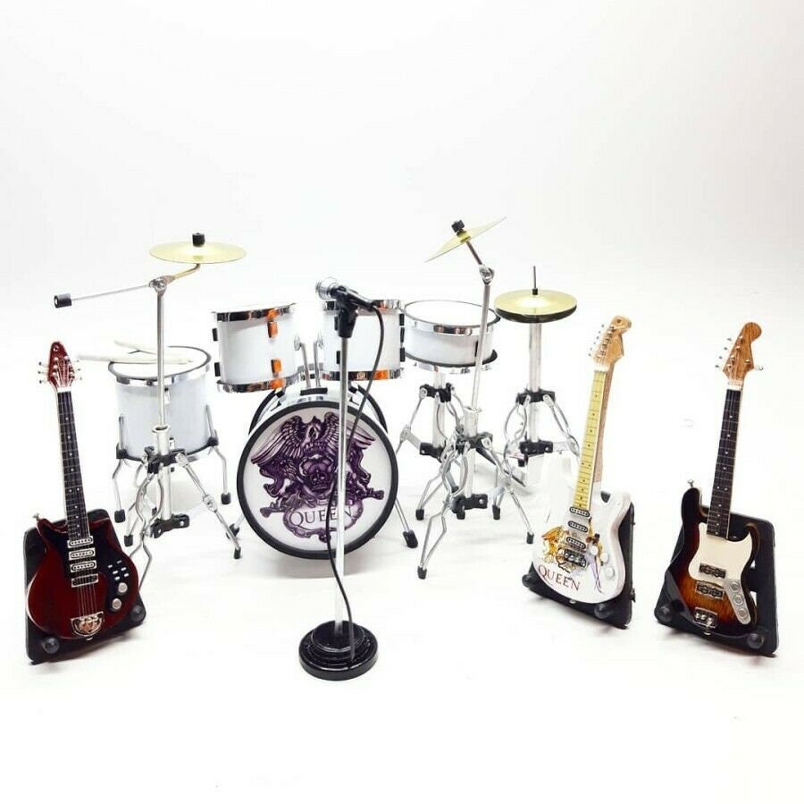 Musical Instruments Queen Miniature Musical Instrument Queen 3 Guitar Small Plus Drum - Etsy
