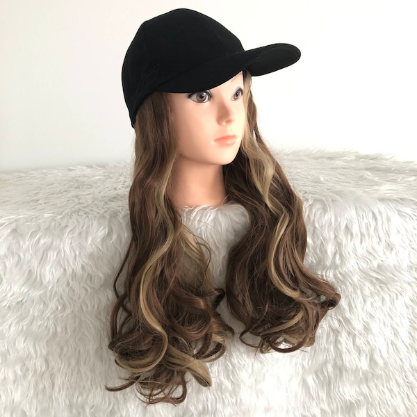 Baseball Caps With Hair Extensions Etsy