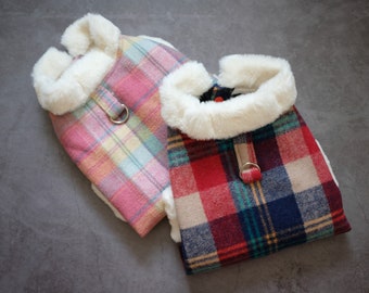 Cute Plaided Vest for Small Dogs