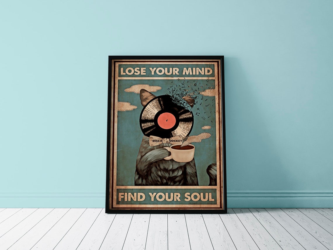 Music poster Lose Your Mind Find Your Soul Poster vintage | Etsy