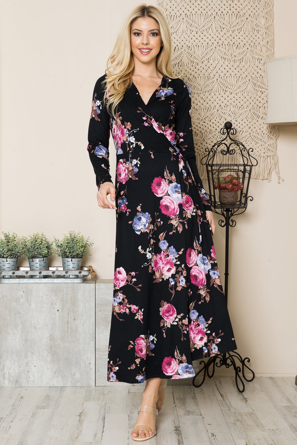 true wrap dress IKAT BLOOM WOVEN MIDI Our long wrap dress can be styled with high heels and medium high shoes Weekend Style Report: A True