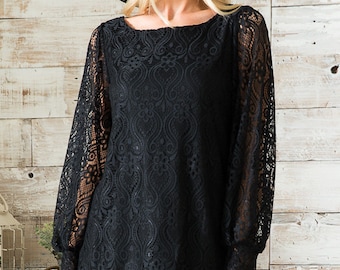 Liela Lace Puff Sleeve Top