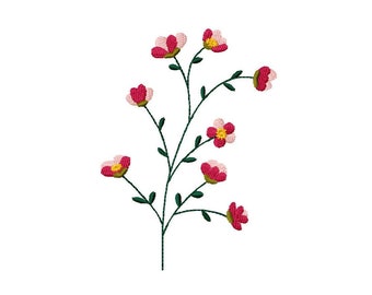Flowers machine embroidery design