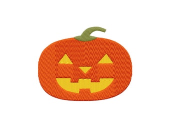 Pumpkin Face Machine Embroidery Design