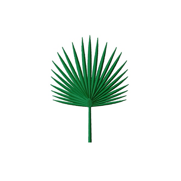 Palm leaf machine embroidery design