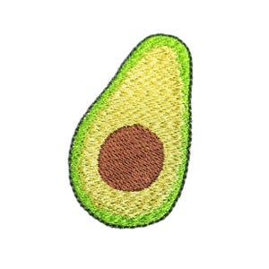 Avocado Maschinenstickerei | Gemüse-Maschinenstickerei-Design | 5 Größen enthalten