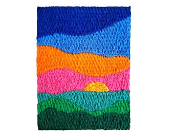 Sunset Landscape Machine Embroidery Design
