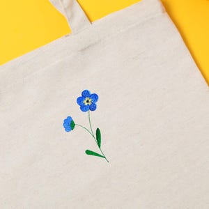 Blue Flowers Machine Embroidery Design | Forget-Me-Not Pattern for Embroidery Machine simple and quick image 9