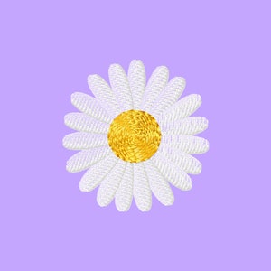 Daisy Flower Machine Embroidery Design