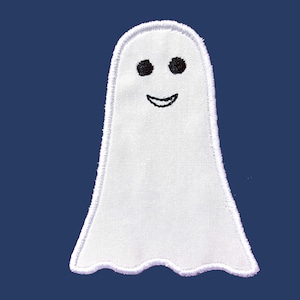 Ghost Applique Embroidery Design - Halloween Machine Embroidery Design