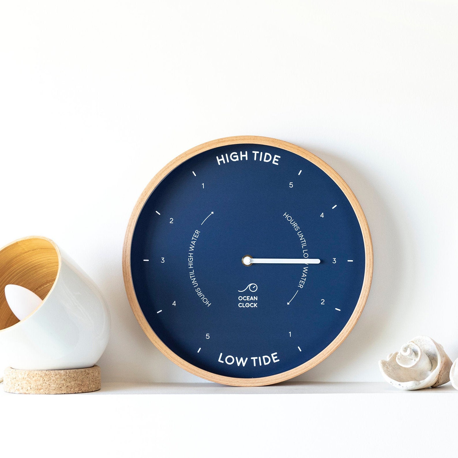 Navy blue tide Clock MARINE Silent movement Etsy
