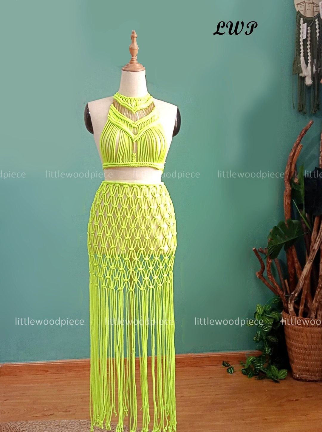 Rope Dress Macrame Dress Festival Clothing Women Fringe Etsy