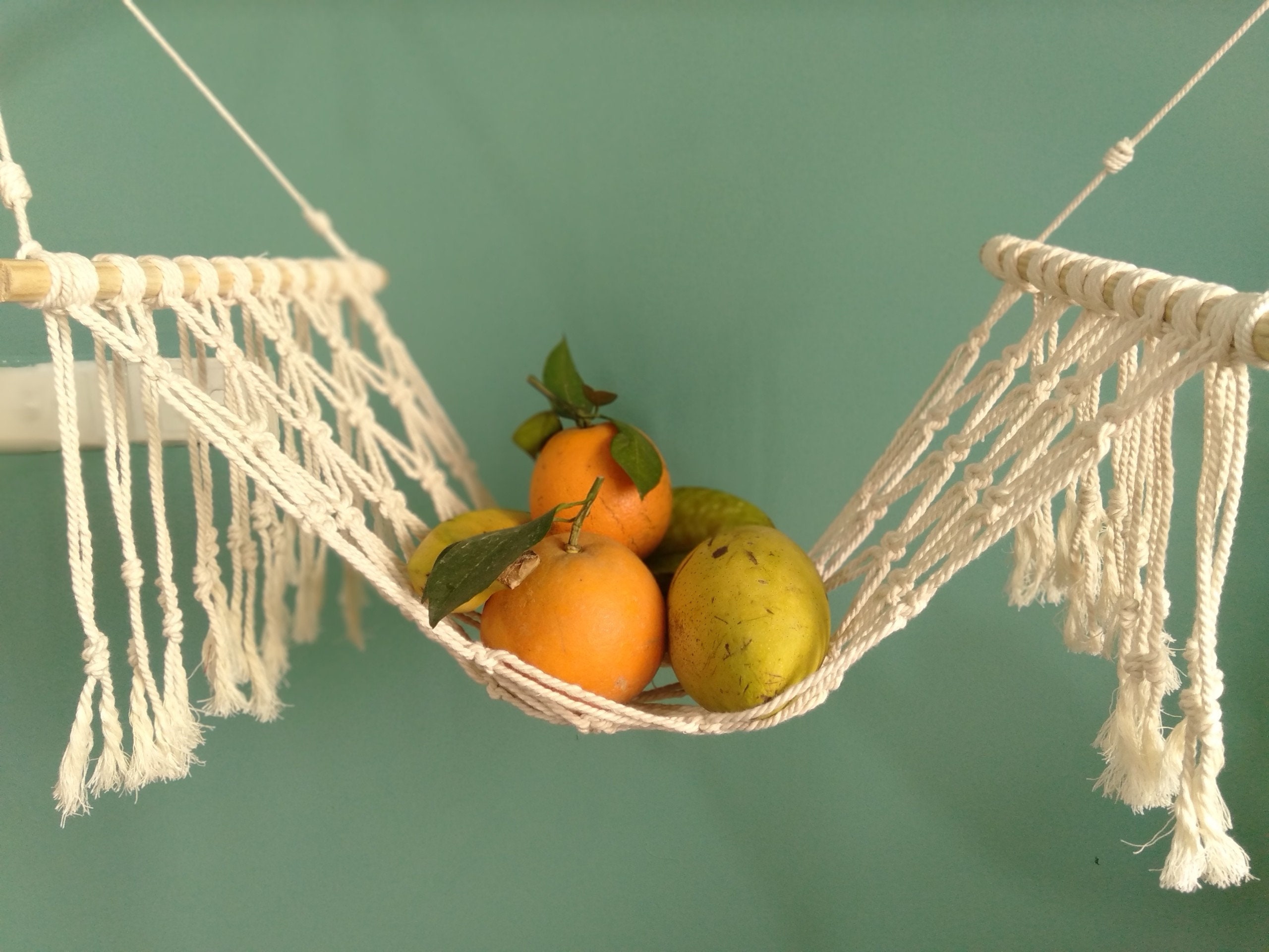 Fruit Hammock Under Kitchen Counter storage Kitchen Etsy