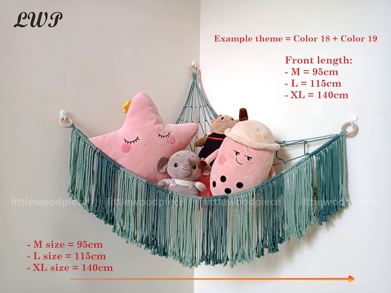 Toy Hammock Macrame Stuffed Animal Hammock Stuff Animal Etsy
