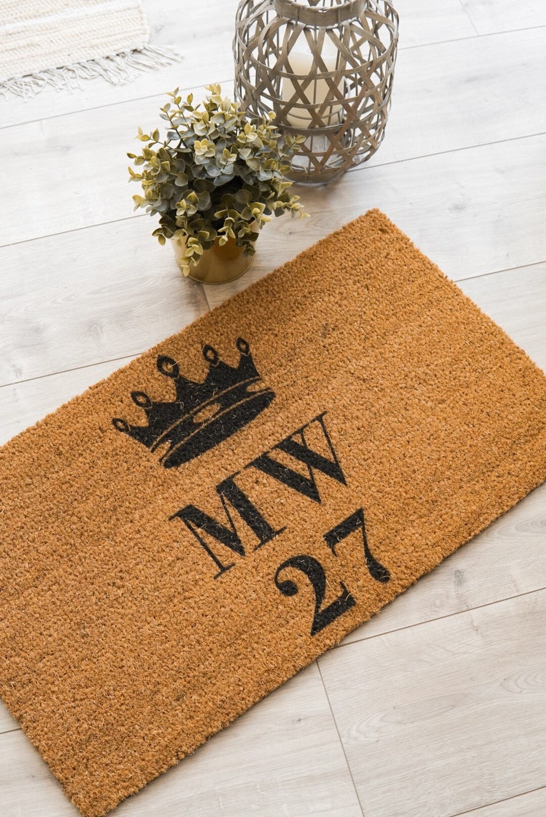 Coconut doormat individually and personalized labeled Etsy