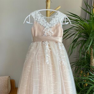 Lace Tulle Flower Girl Dress: Communion Dress