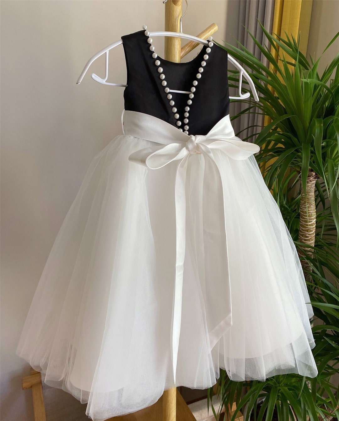 black bottom white top dress white top black bottom dress Black & White Strapless Midi Dress Drop Waist Colorblock
