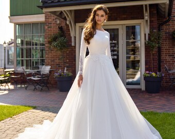 white conservative dresses