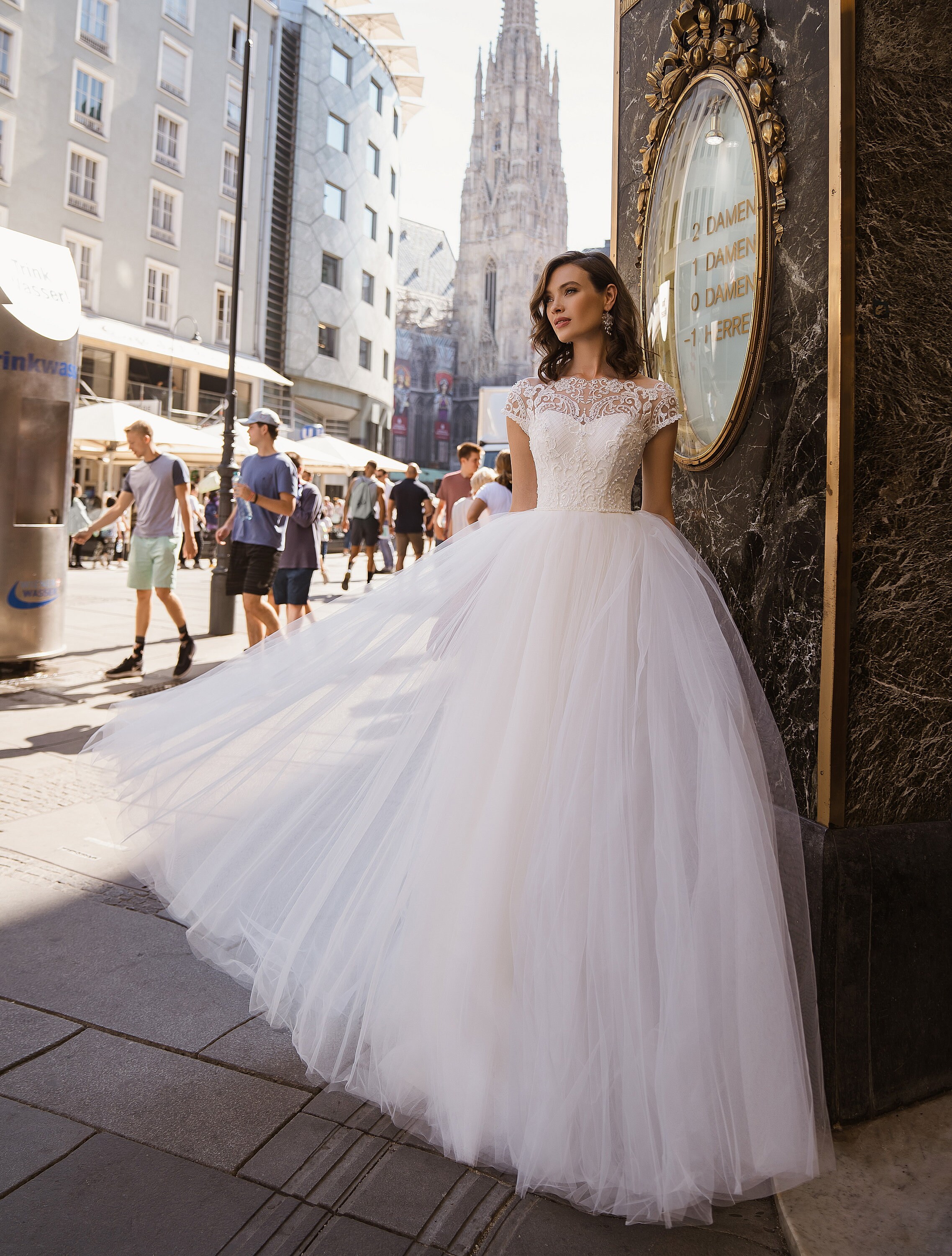 A-line Wedding Dress Full Back Wedding Dress Classic Style | Etsy