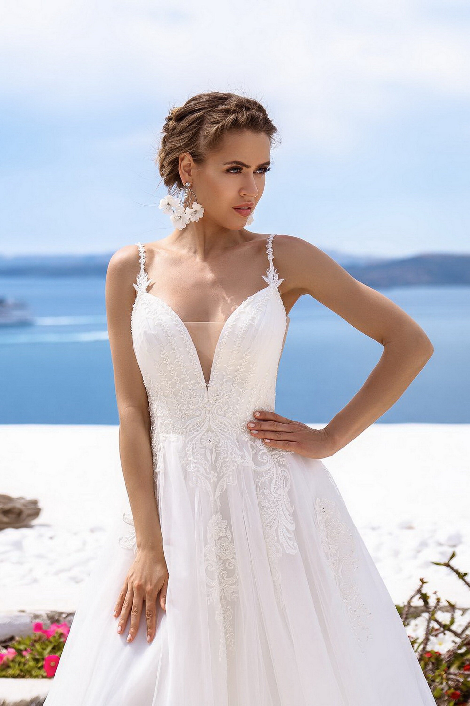 Light Wedding Dress ALine Wedding Dress Bridal Gown With Etsy