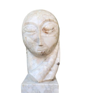 Constantin Brancusi Replica Mademoiselle Pogany Stone Sculpture Home Decoration Original Gift Ideas image 1