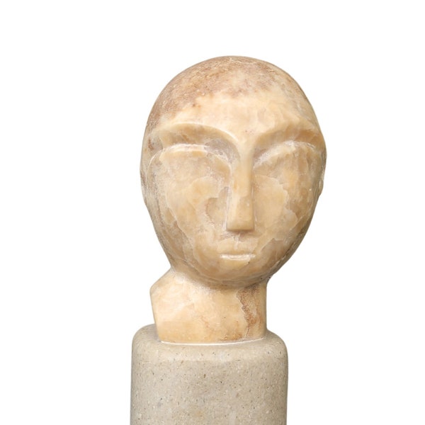 Constantin Brancusi Danaïde Head | Onyx Stone Sculpture  for sale | Home Decor | Gift Ideas