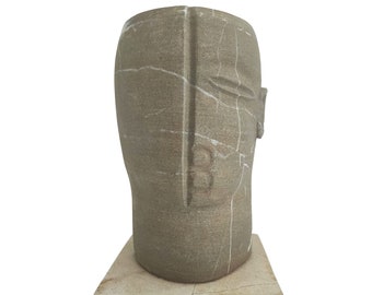 Uniek abstract stenen beeld | Huisinterieur en tuindecoratie | Artistieke sculptuur