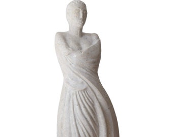 Self Hugging Statue - Contemporary Stone Sculpture