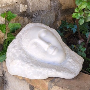 Constantin Brancusi Replica Sleep Carrara Marble Sculpture for interior image 1