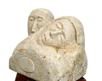 Sleeping Lovers Stone Sculpture | Staue for garden | Contemporary Sculpture