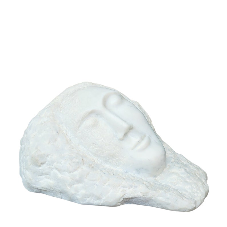 Constantin Brancusi Replica Sleep Carrara Marble Sculpture for interior image 4