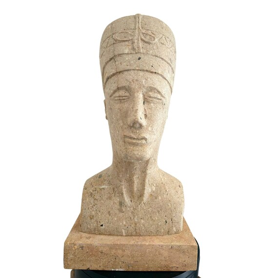 Egyptian Stone Sculpture Nefertiti Bust Home Decoration Etsy