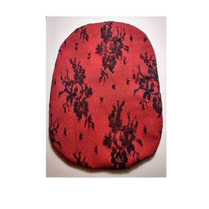 Intimate sexy lace  Ostomy apparel bag cover red and black