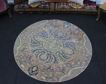 3 Feet Round Rug - Etsy