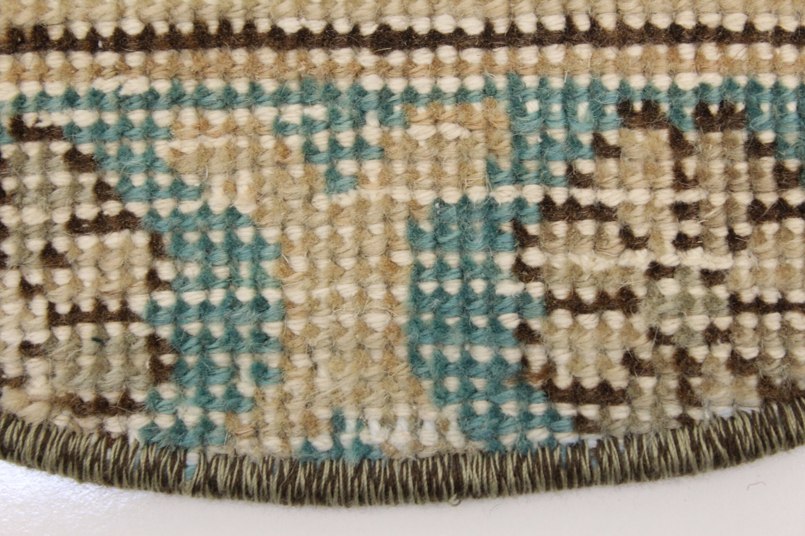 フラグメント　Original Circle Mat (S) Fragment Vintage Circle Rug Fragment, 1.4x1.4 Feet, Persian Rug