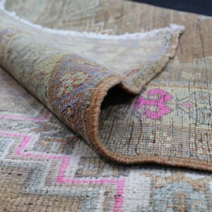 Antique Rug, 4x7.6 Area Rug, Brown Area Rug, Wool Rug, Tribal Rug, Vintage Area Rug, Turkish Rug, Bohemian Rug, Nursery Rug, Handwoven Rug image 9