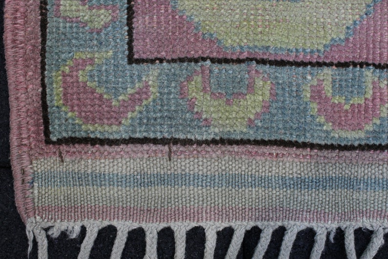 Deco Rug Boho Rug Muted Area Rug Wool Area Rug 5x6.5 Area Rug Vintage Area Rug Pink Turkish Rug Rug for Living Room Handwoven Rug
