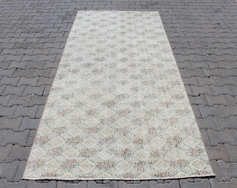 Wool Runner Rug | 4.3x9.3 Runner Rug | Teal Runner Rug | Turkish Runner Rug | Vintage Runner Rug | Hallway Runner Rug | Boho Runner Rug | US