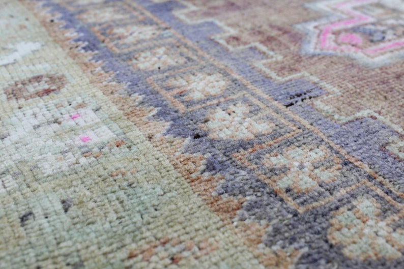 Antique Rug, 4x7.6 Area Rug, Brown Area Rug, Wool Rug, Tribal Rug, Vintage Area Rug, Turkish Rug, Bohemian Rug, Nursery Rug, Handwoven Rug image 7