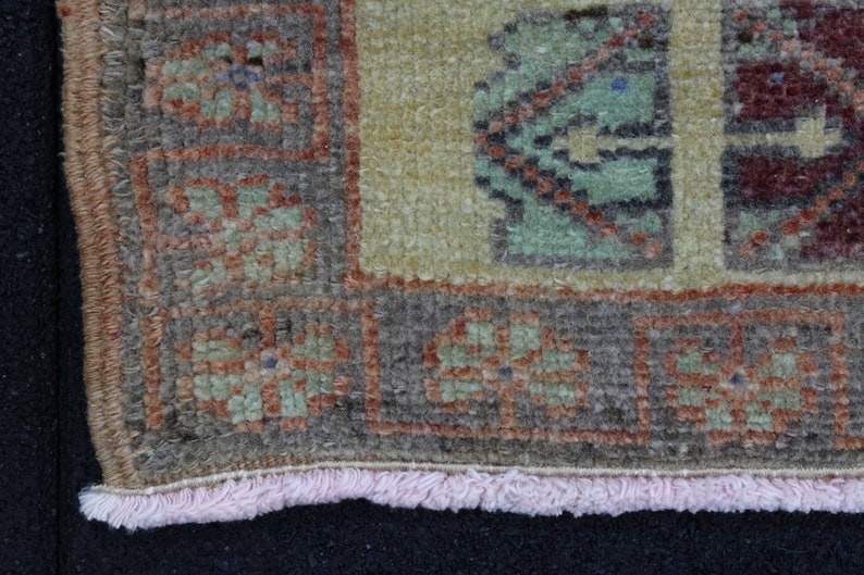 Antique Rug, 4x7.6 Area Rug, Brown Area Rug, Wool Rug, Tribal Rug, Vintage Area Rug, Turkish Rug, Bohemian Rug, Nursery Rug, Handwoven Rug image 8
